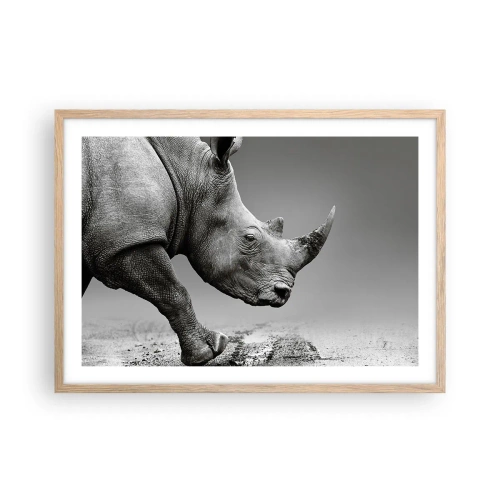 Affiche dans un chêne clair - Poster - Force inarrêtable - 70x50 cm