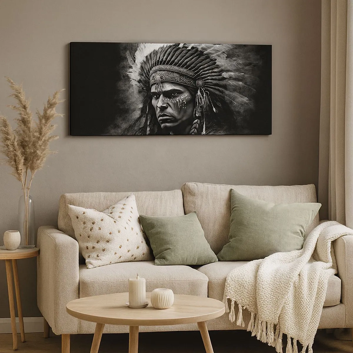 Impression sur toile - Image sur toile - Un leader et un guerrier - 100x40 cm