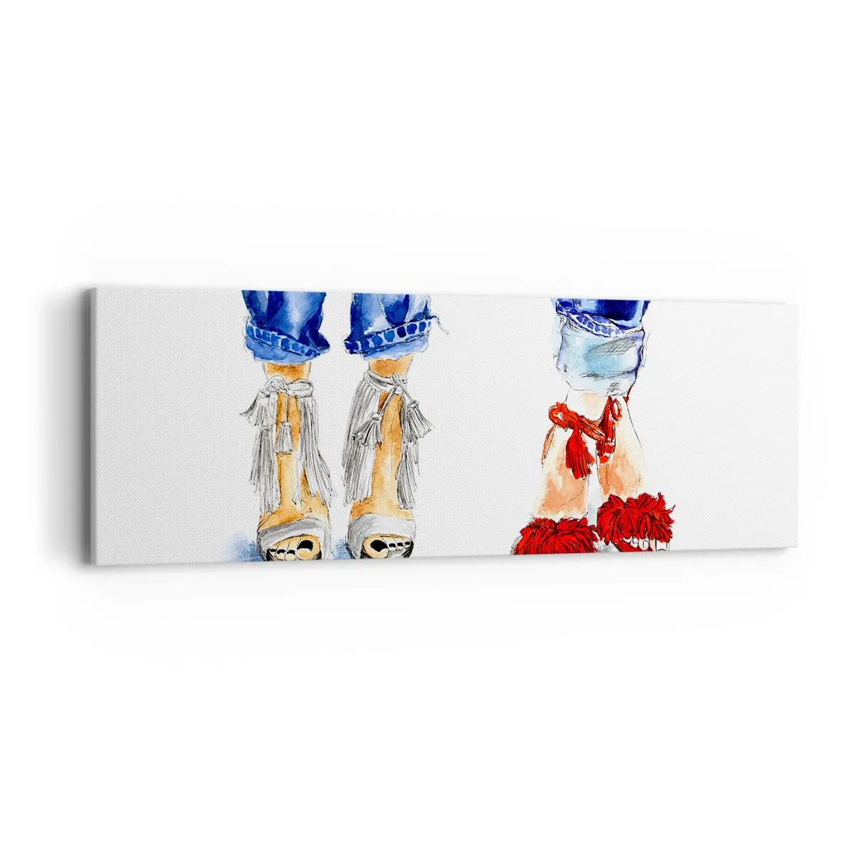 Impression sur toile - Image sur toile - Peut-être irons-nous nous promener? - 90x30 cm