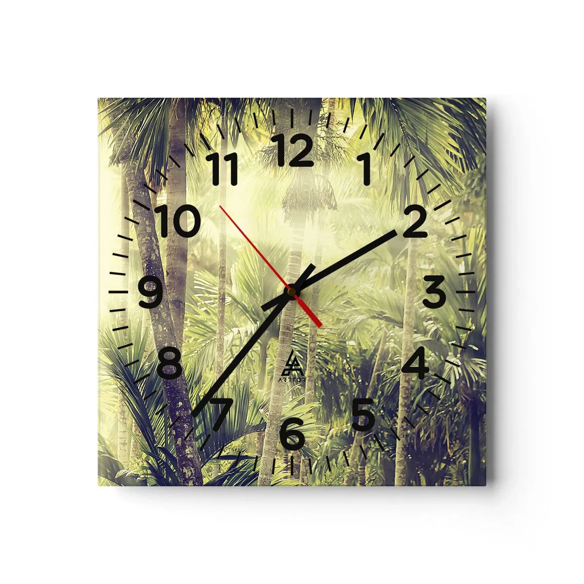 Horloge murale - Pendule murale - Nature enflammée - 30x30 cm