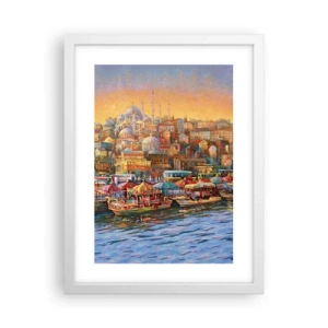Affiche dans un cadre blanc - Poster - Conte d'Istanbul - 30x40 cm