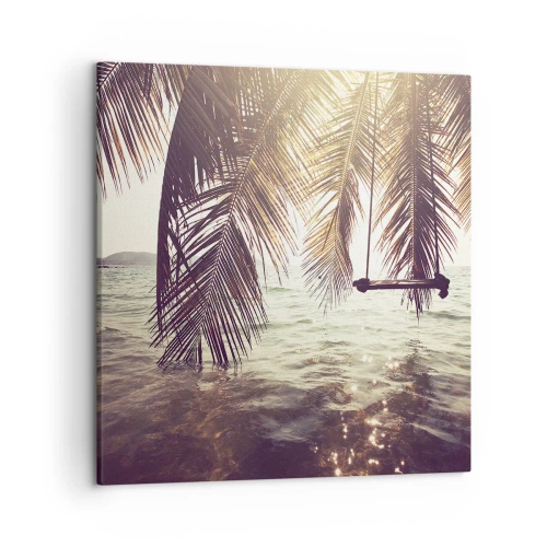 Impression sur toile - Image sur toile - Vous pouvez vous balancer dans les nuages ​​à volonté - 50x50 cm