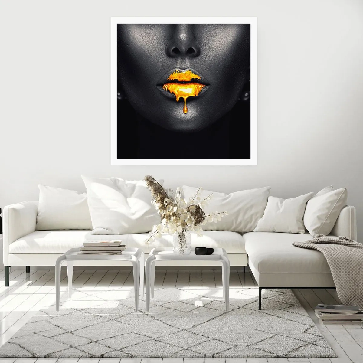 Affiche - Poster - Bouche d'or - 40x40 cm
