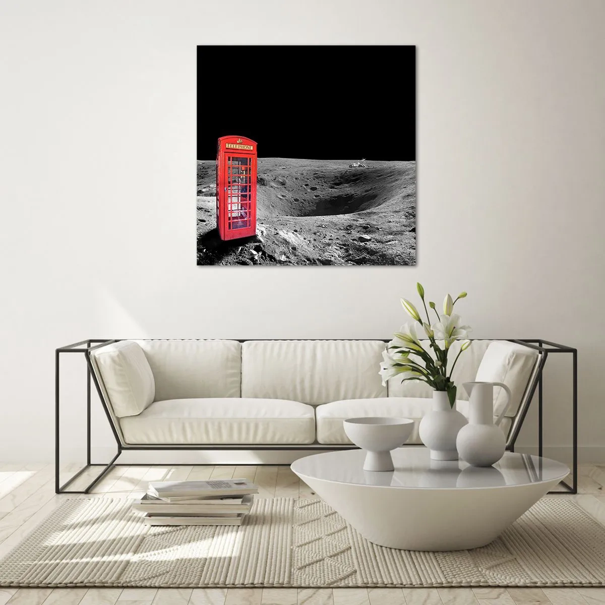Impression sur verre - Image sur verre - Une blague cosmique - 30x30 cm