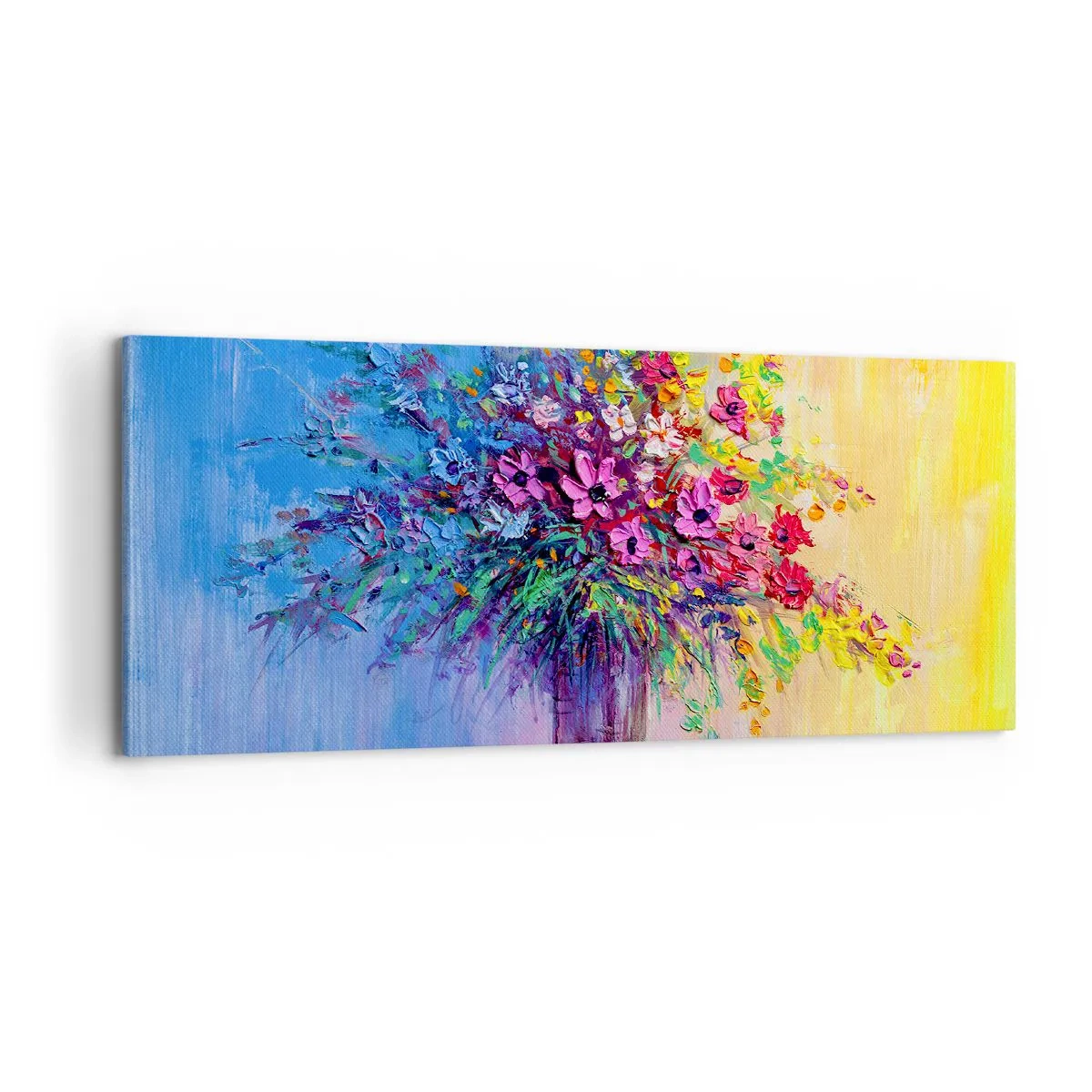 Impression sur toile - Image sur toile - Cadeau d'été de la prairie - 100x40 cm