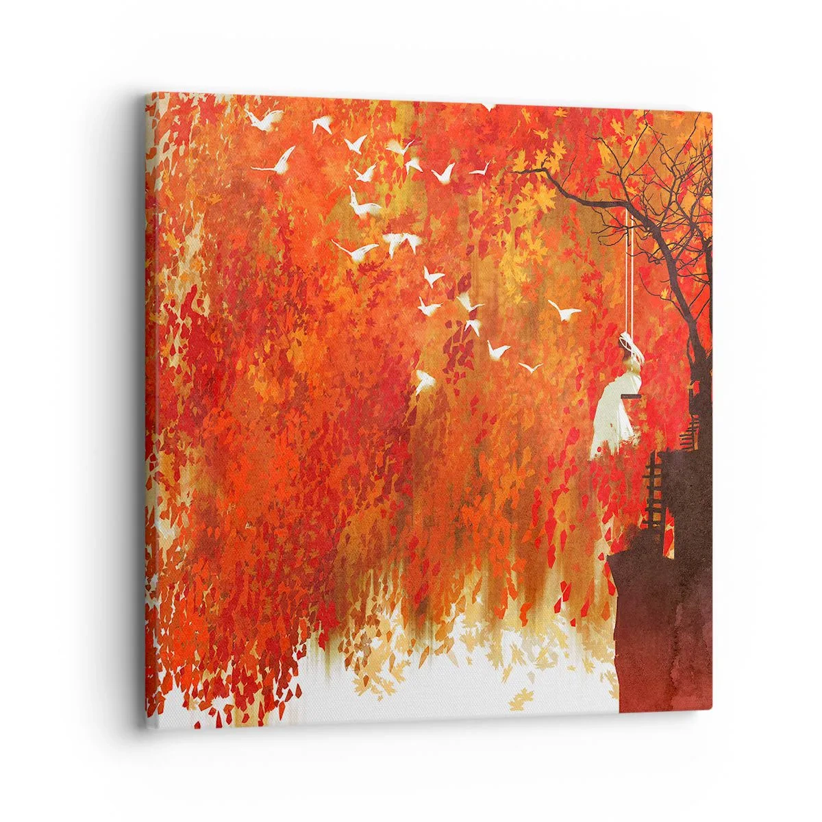 Impression sur toile - Image sur toile - S'envolera-t-il avec eux ? - 30x30 cm