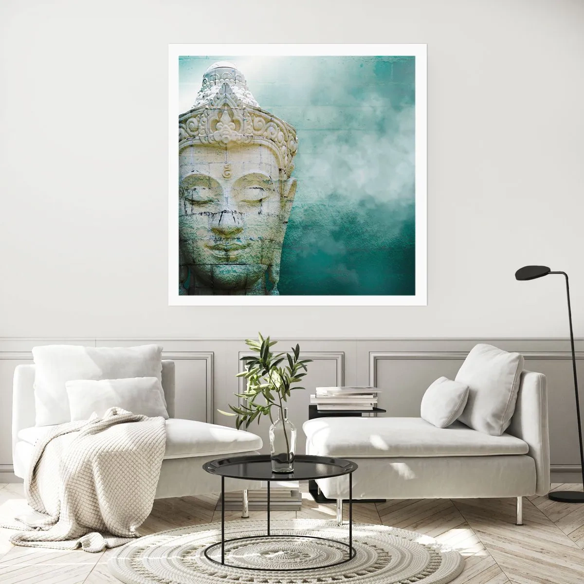 Affiche - Poster - A la recherche de la lumière - 60x60 cm