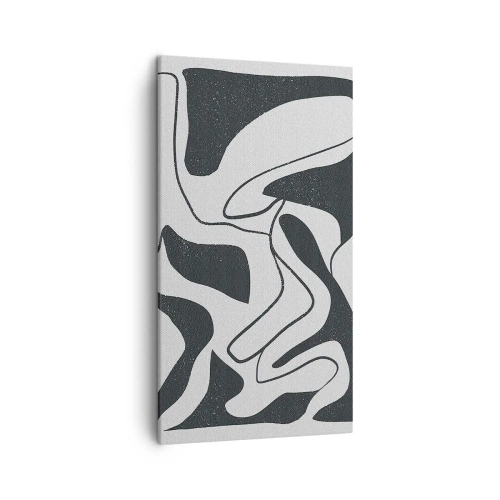 Impression sur toile - Image sur toile - Amusement de labyrinthe abstrait - 45x80 cm