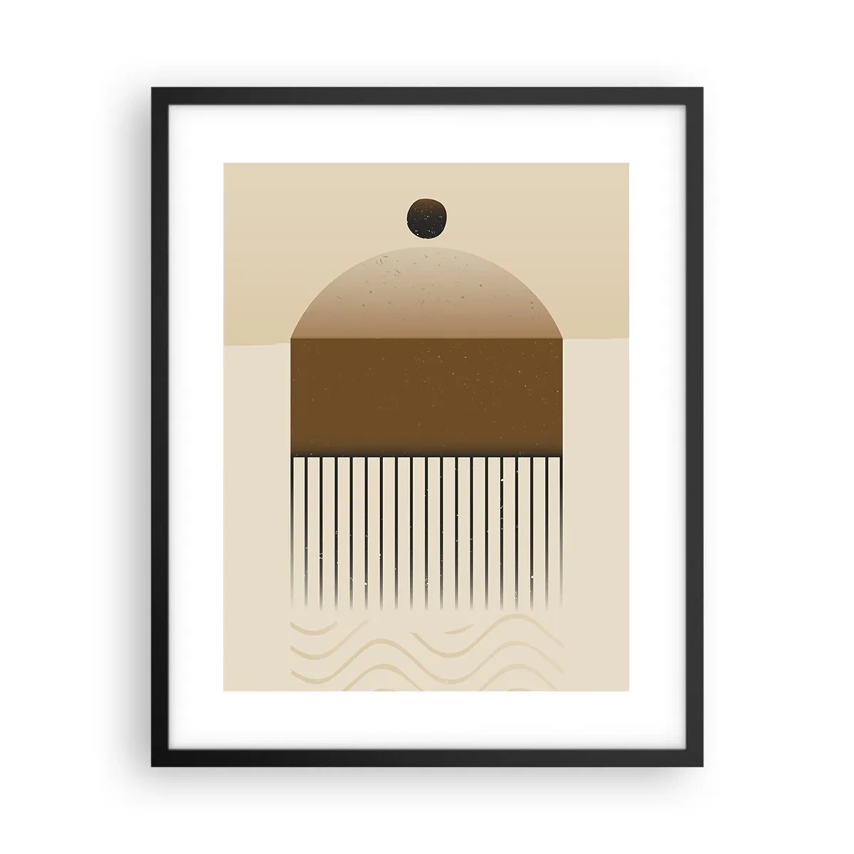 Affiche dans un cadre noir - Poster - Différents états - 40x50 cm