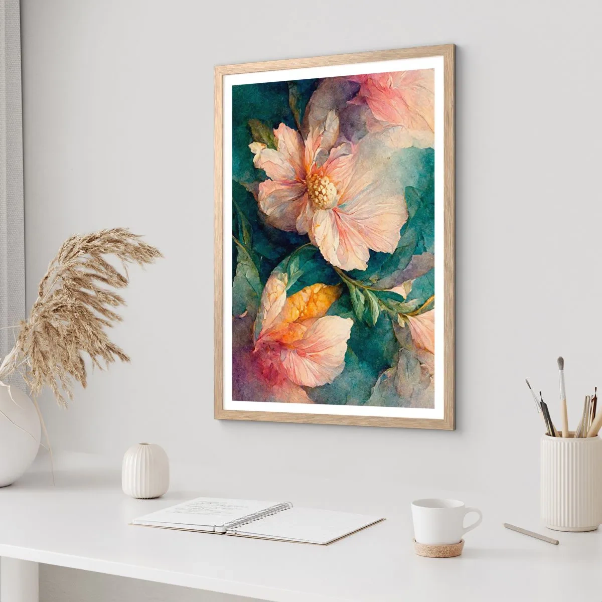 Affiche dans un chêne clair - Poster - Uniquement de la subtilité - 70x100 cm