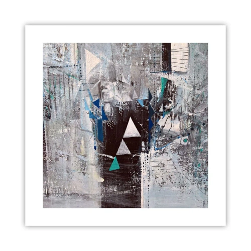 Affiche - Poster - Ordre prioritaire des triangles - 40x40 cm