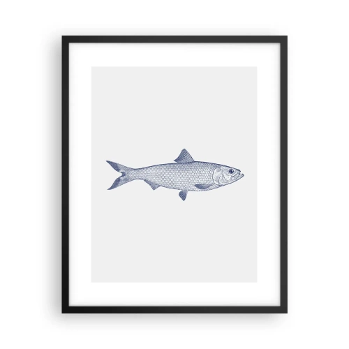 Affiche dans un cadre noir - Poster - Salutations des mers du nord - 40x50 cm