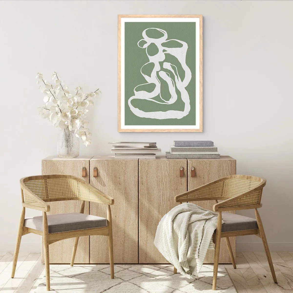 Affiche dans un chêne clair - Poster - L'appel de l'espace - 30x40 cm