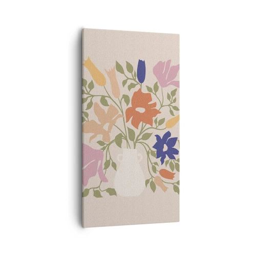 Impression sur toile - Image sur toile - Bouquet délicat - 55x100 cm