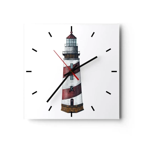 Horloge murale - Pendule murale - Toujours sur ses gardes - 40x40 cm