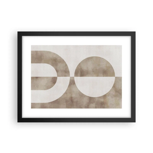 Affiche dans un cadre noir - Poster - Similitudes et différences - 40x30 cm