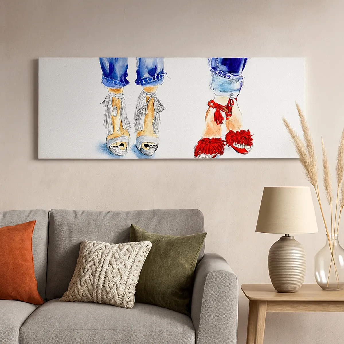 Impression sur toile - Image sur toile - Peut-être irons-nous nous promener? - 30x30 cm