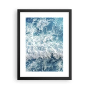 Affiche dans un cadre noir - Poster - Joyeusement et en sautant - 30x40 cm