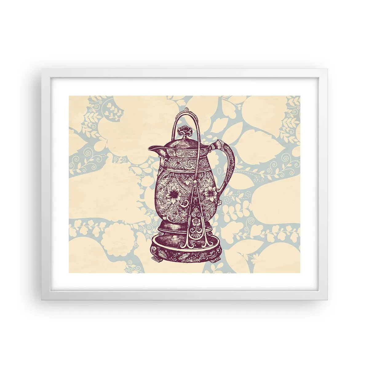 Affiche dans un cadre blanc - Poster - La beauté du quotidien - 50x40 cm