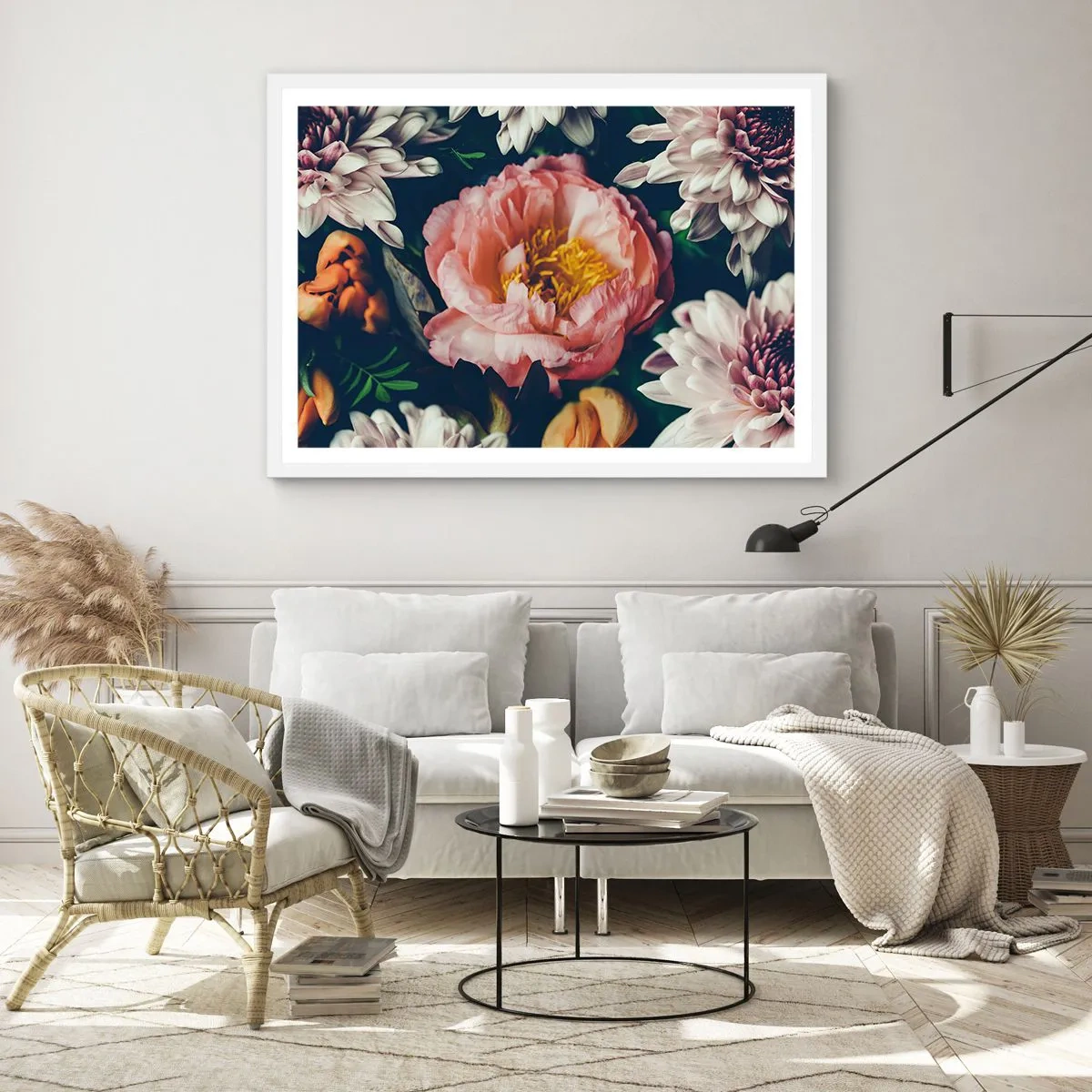 Affiche dans un cadre blanc - Poster - Splendeur baroque - 70x50 cm