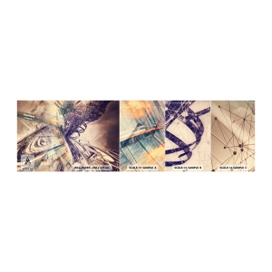 Échantillon De Papier Peint Standard Eco - En grande hâte - Abstraction, Morceau, Graphique - 100x30 cm