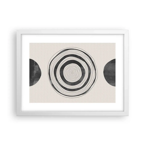 Affiche dans un cadre blanc - Poster - Ce qui est important c'est ce qu'il y a entre les deux - 40x30 cm