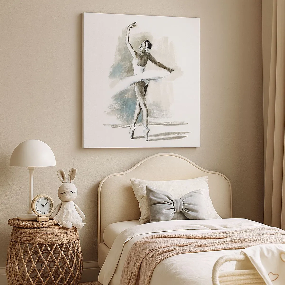 Impression sur toile - Image sur toile - Enchantement du cygne - 30x30 cm