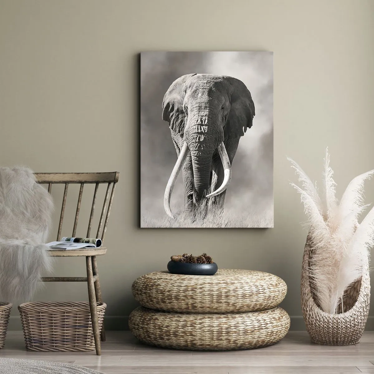 Impression sur toile - Image sur toile - Patriarche africain - 65x120 cm