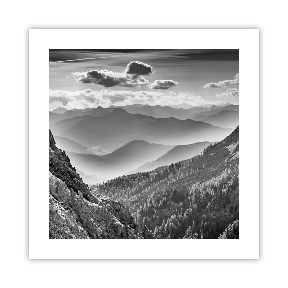 Affiche - Poster - Jusqu'à l'horizon - 40x40 cm