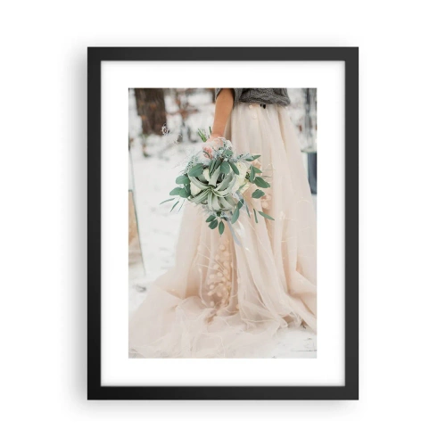 Affiche dans un cadre noir - Poster - Et il vécurent longtemps et heureux - 30x40 cm