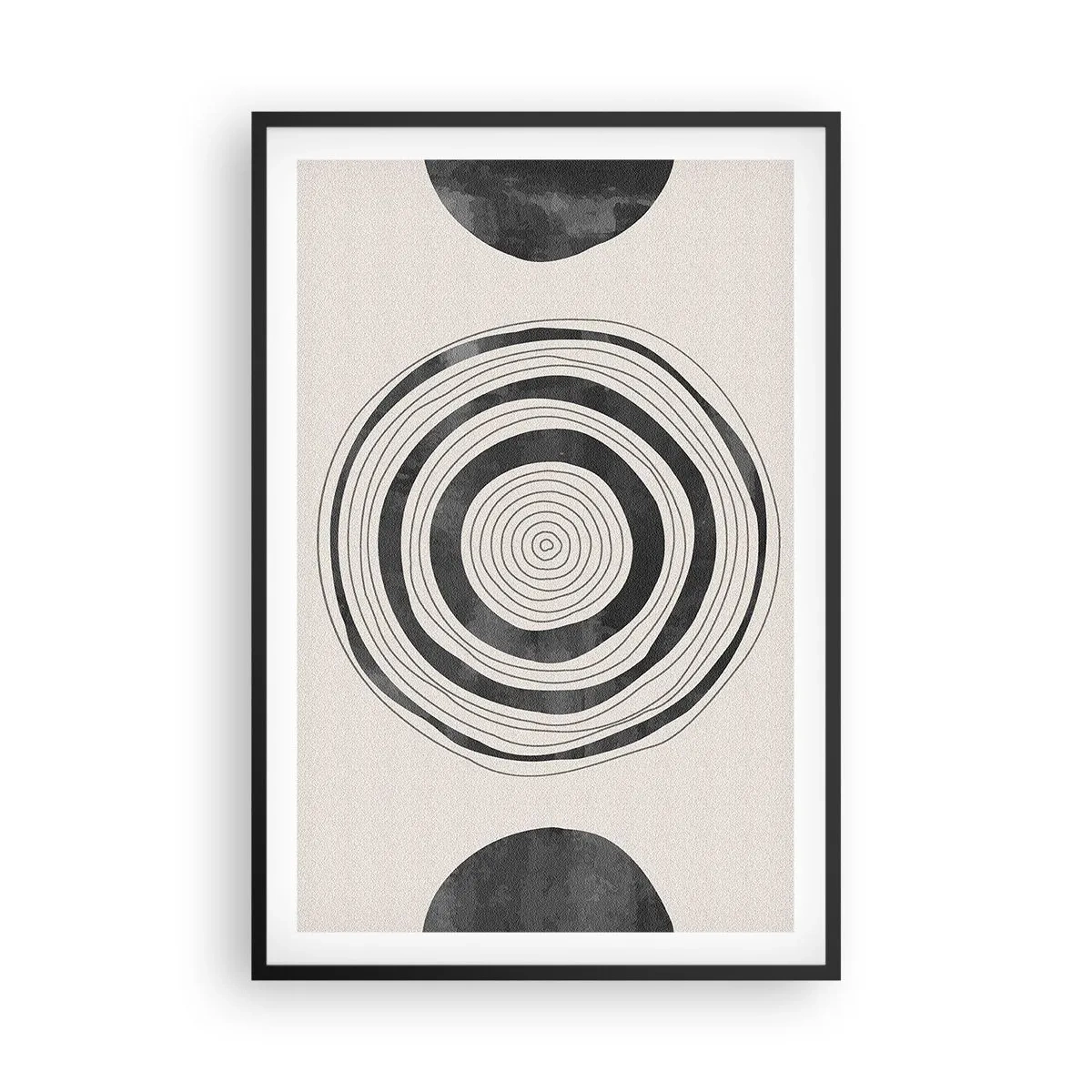 Affiche dans un cadre noir - Poster - Ce qui est important c'est ce qu'il y a entre les deux - 61x91 cm