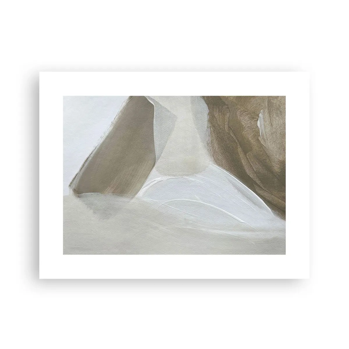 Affiche - Poster - Une vague de blanc - 40x30 cm