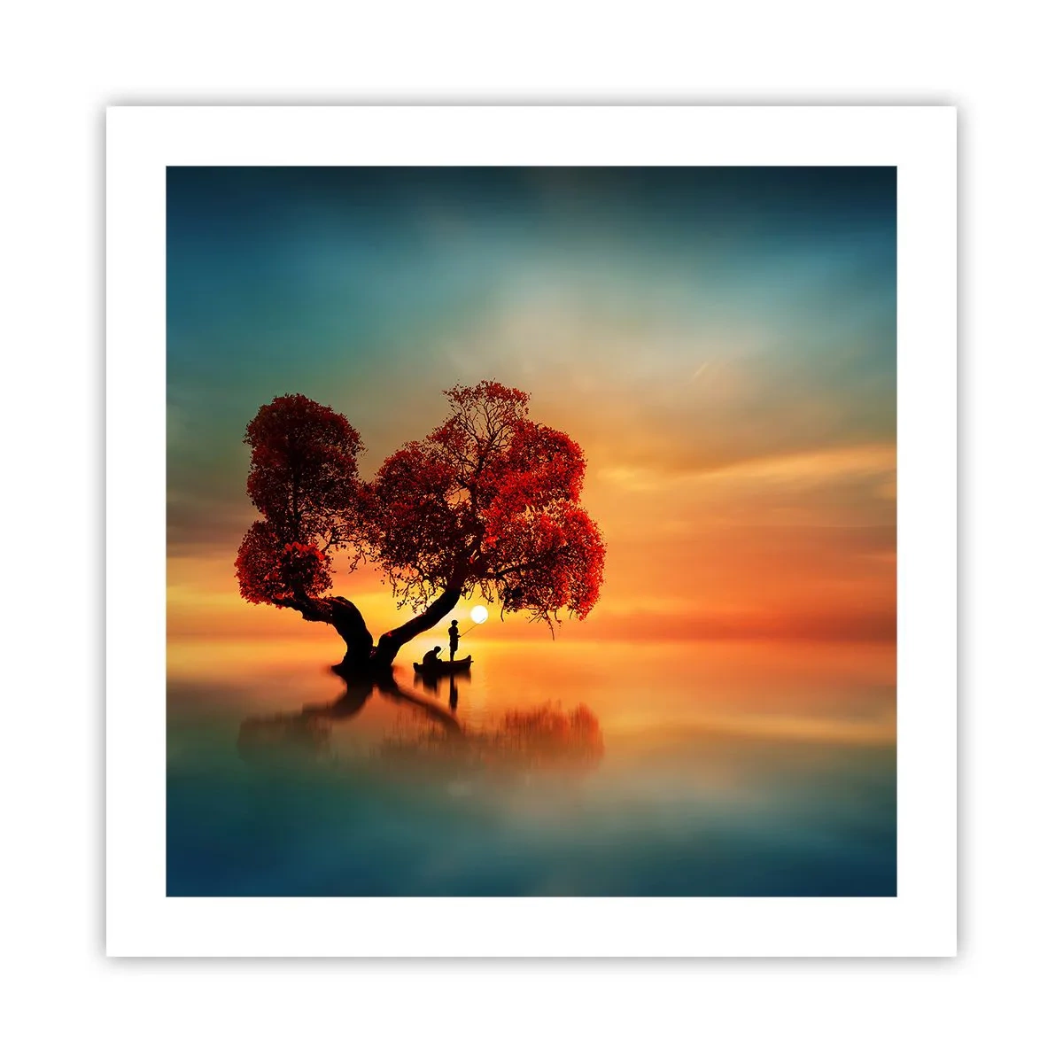 Affiche - Poster - Plénitude et éloignement sans monde - 50x50 cm