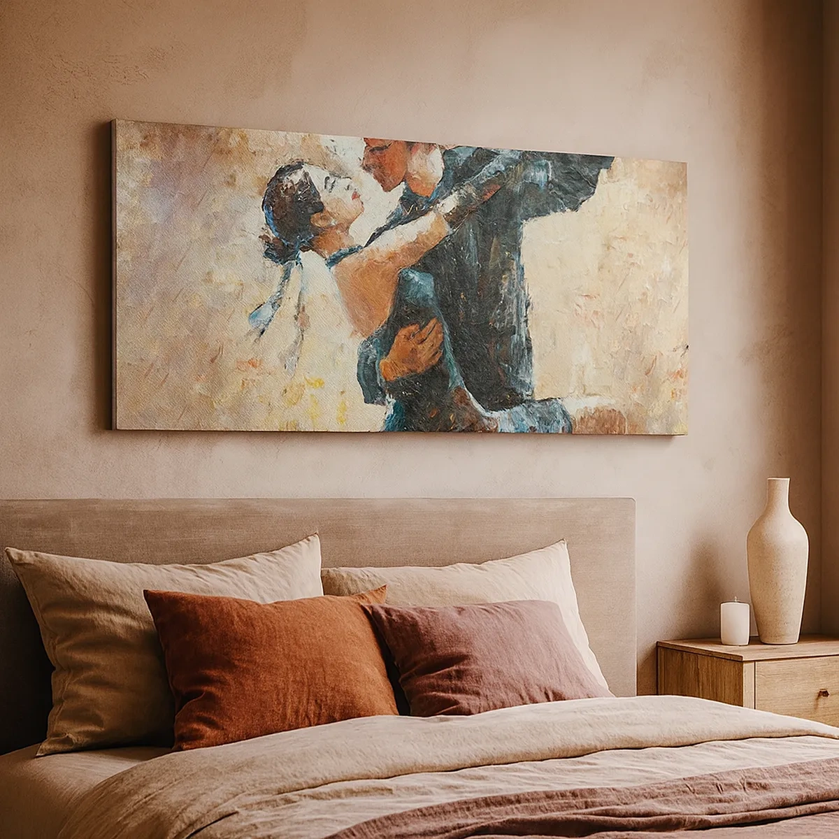 Impression sur toile - Image sur toile - À la Rudolf Valentino - 30x30 cm