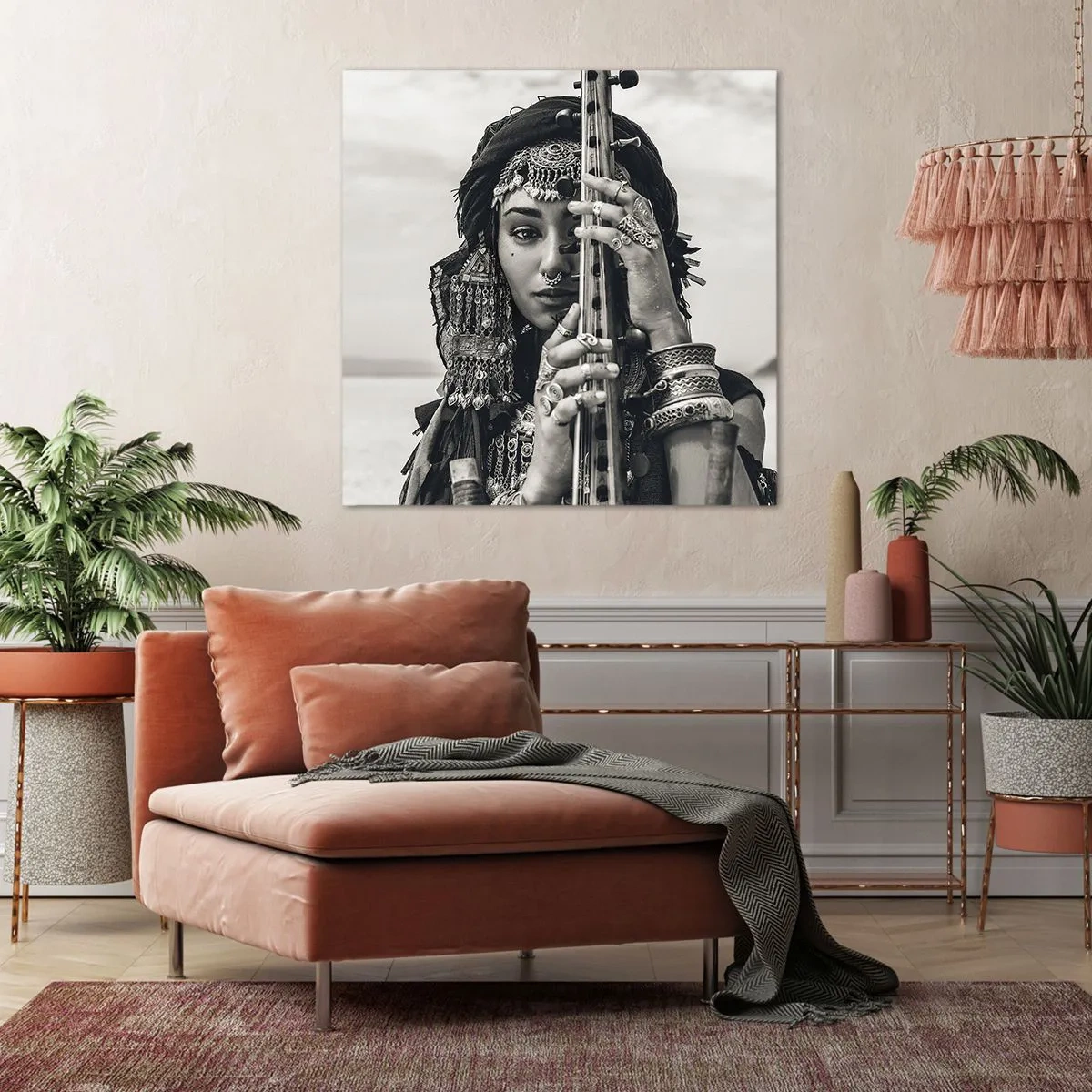 Impression sur toile - Image sur toile - Musique de l'Orient elle-même - 70x70 cm