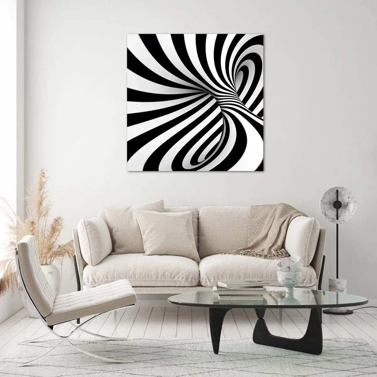 Impression sur verre - Image sur verre - Composition : espace de danse - 30x30 cm