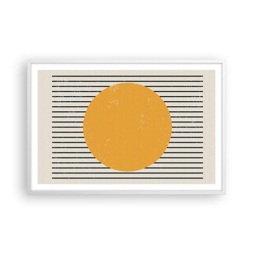 Affiche dans un cadre blanc - Poster - Le pouvoir de la simplicité - 91x61 cm