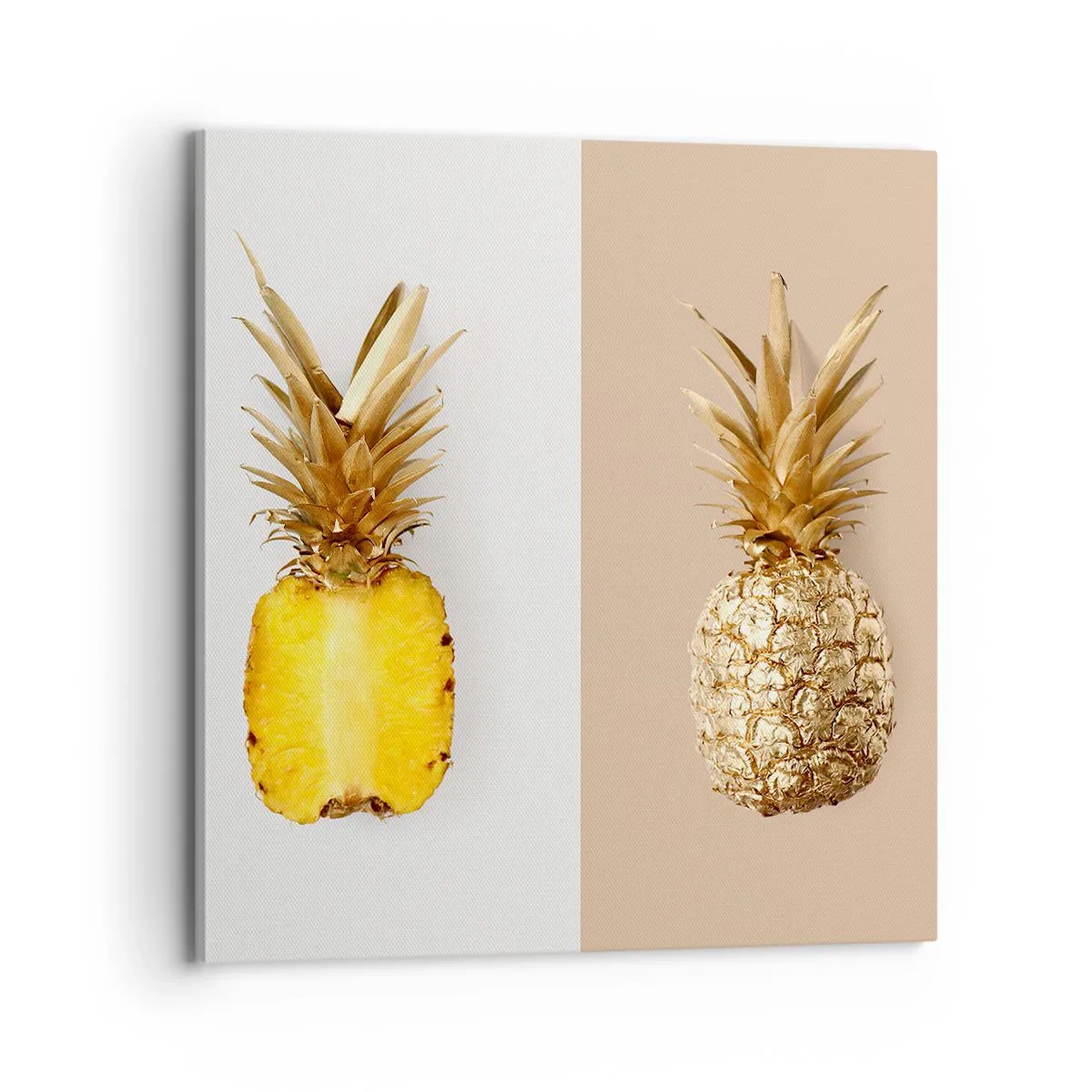 Impression sur toile - Image sur toile - Ananas pour nous - 70x70 cm