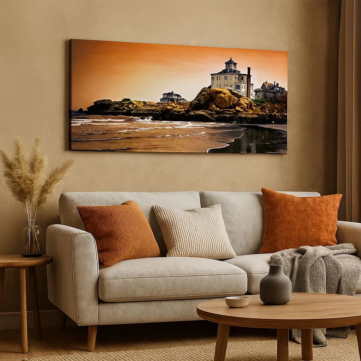 Impression sur toile - Image sur toile - L'élégance de la côte ouest - 100x40 cm