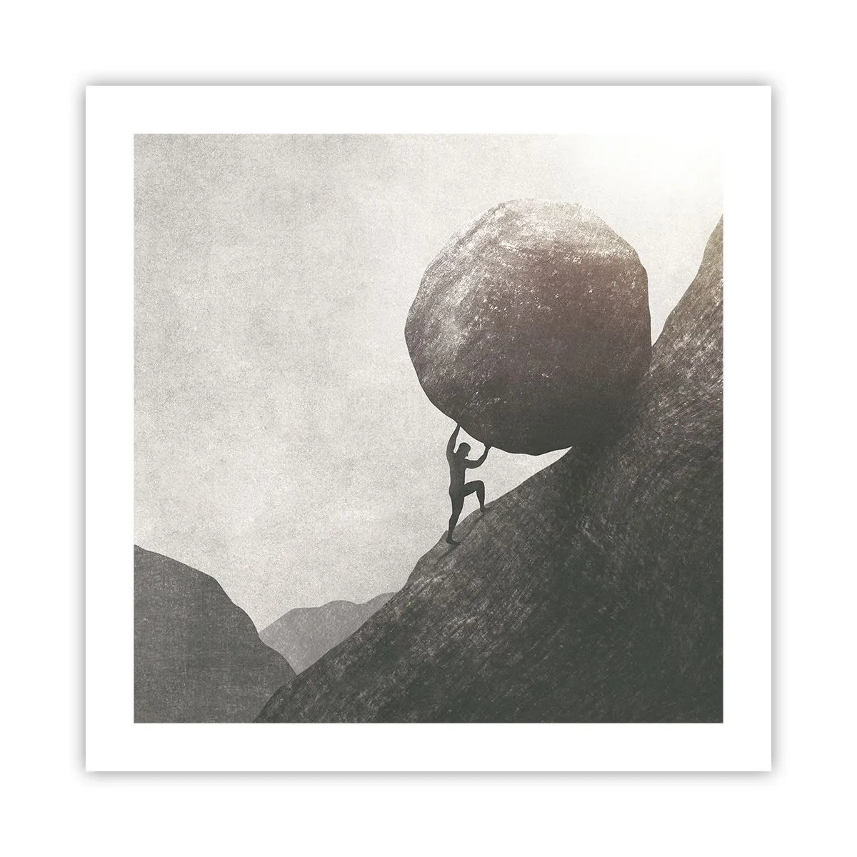 Affiche - Poster - Je crois contre tout espoir - 50x50 cm