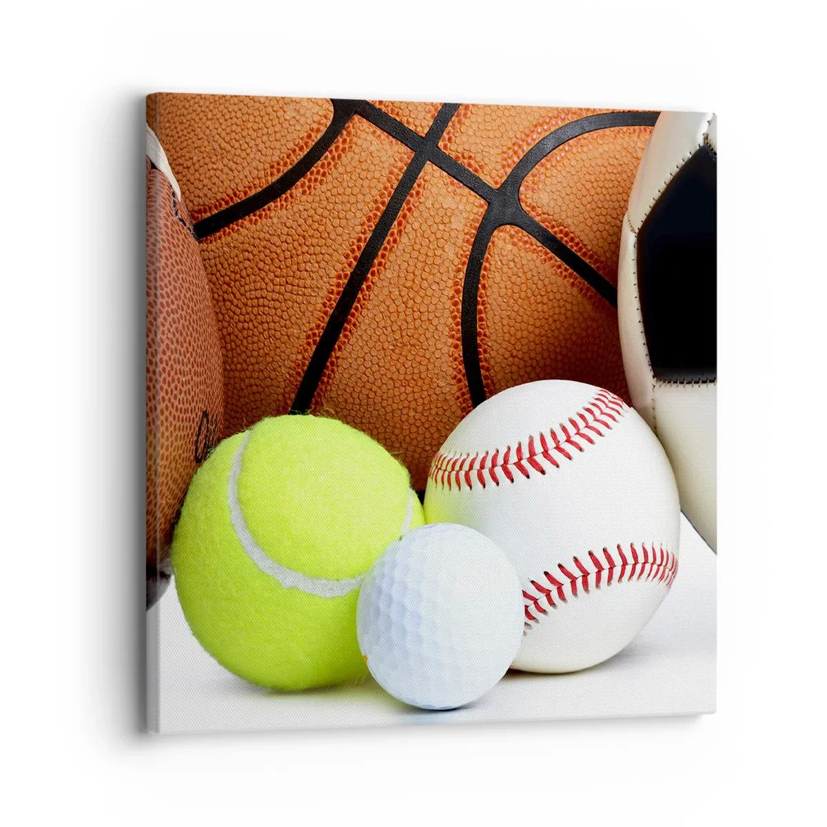 Impression sur toile - Image sur toile - Le football nous connecte ! - 30x30 cm