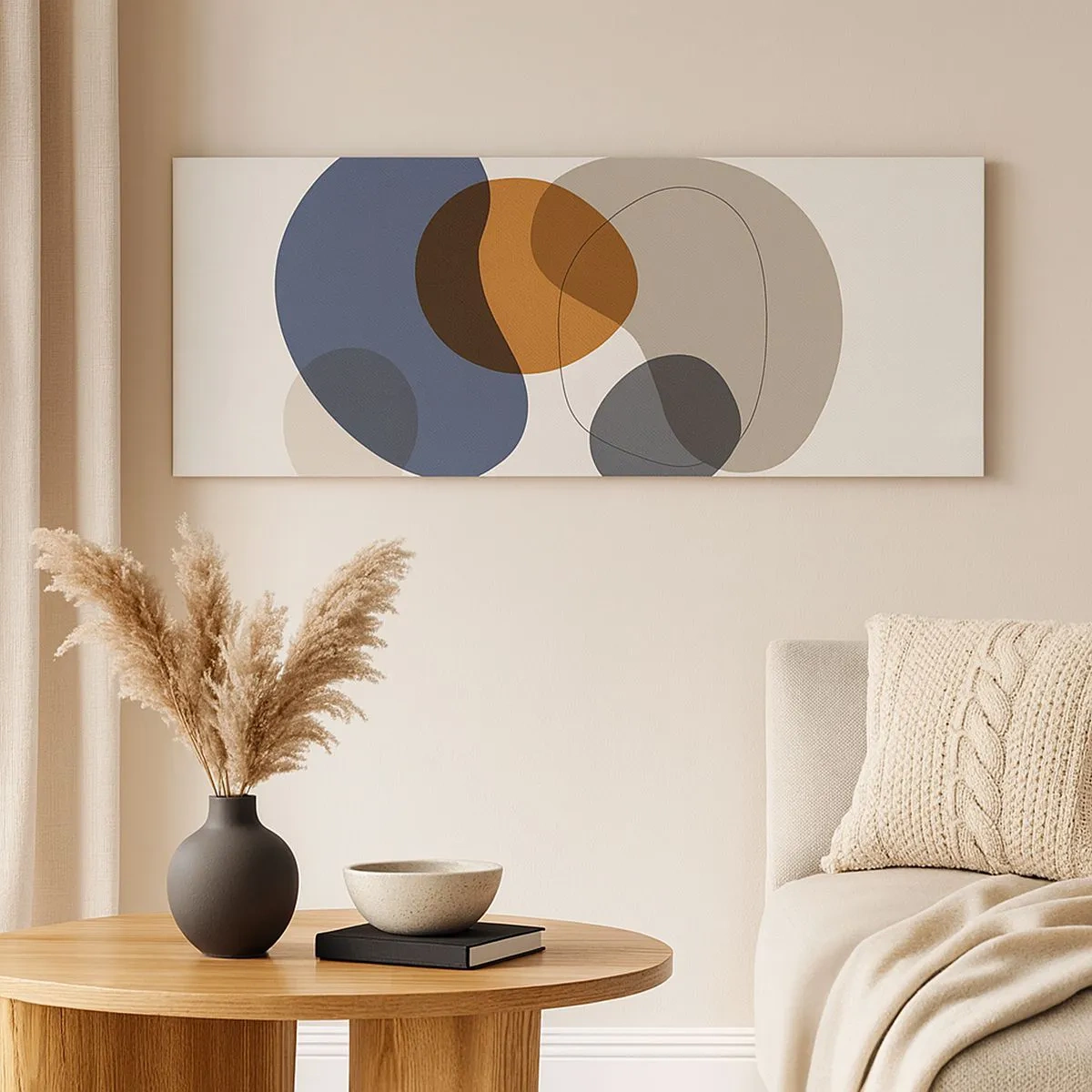 Impression sur toile - Image sur toile - Gouttes de couleur - 100x40 cm