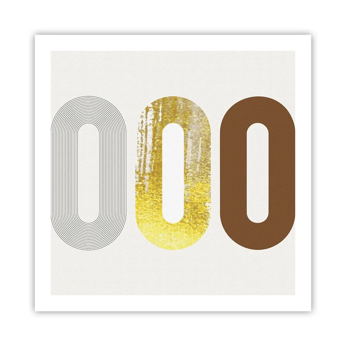 Affiche - Poster - Ooo! - 60x60 cm