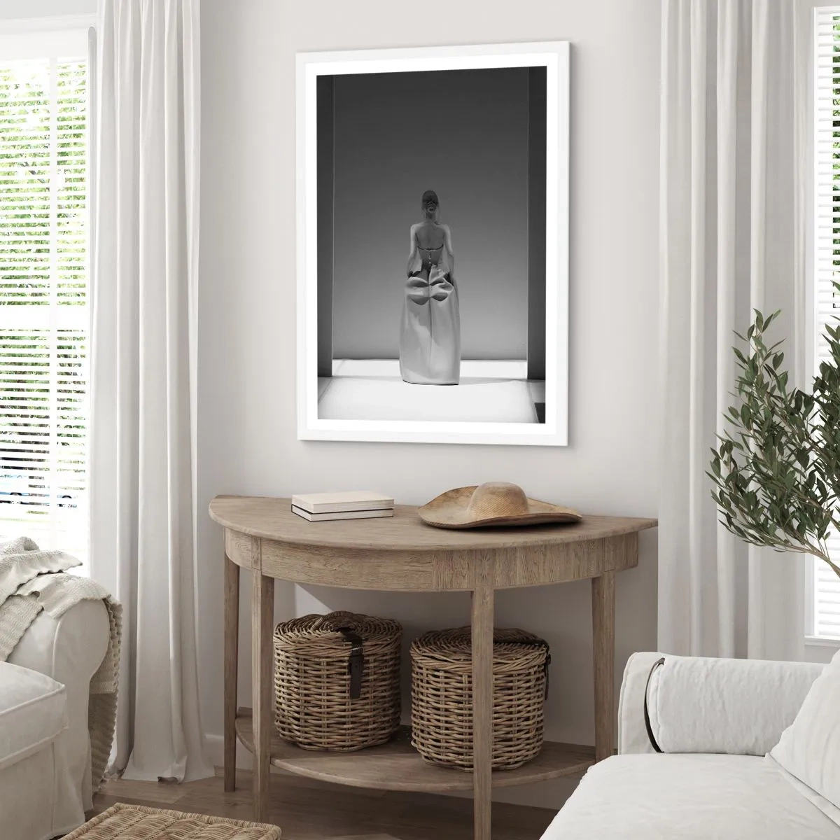 Affiche dans un cadre blanc - Poster - Simplicité raffinée - 30x40 cm