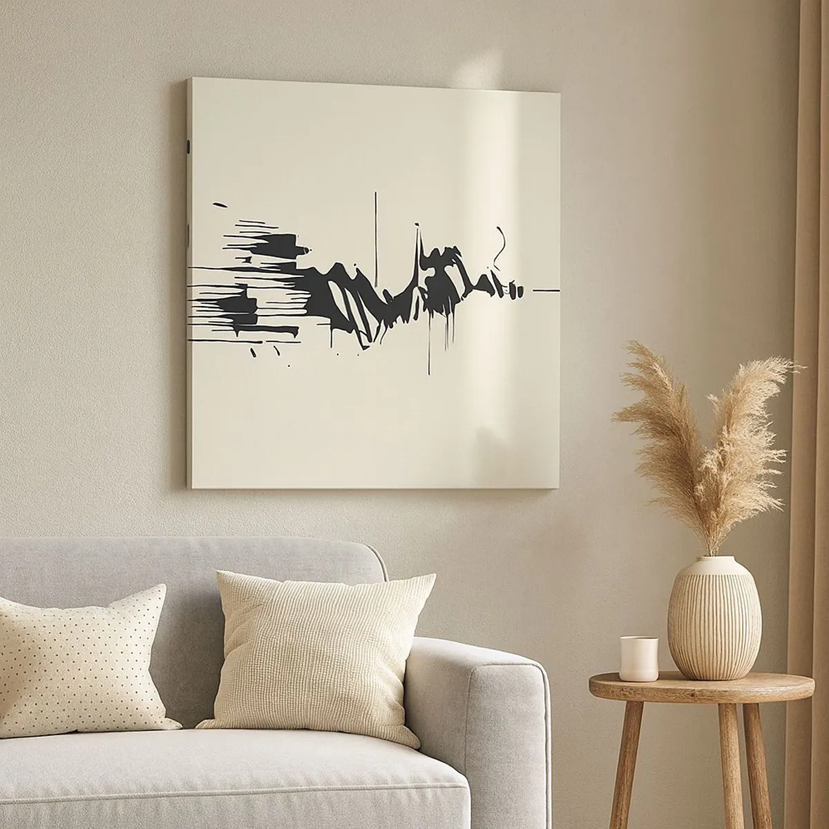 Impression sur toile - Image sur toile - Abstraction hâtive - 30x30 cm