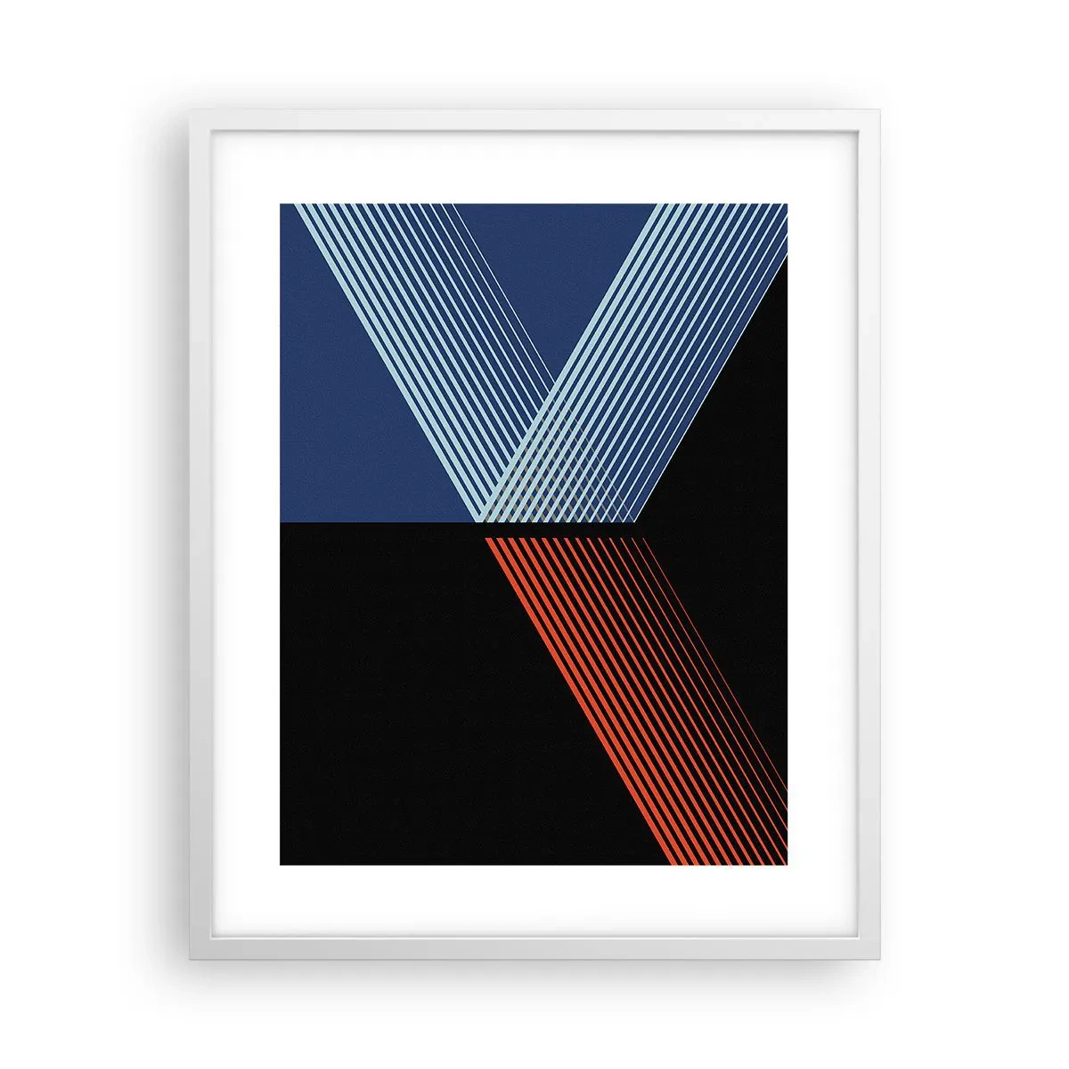 Affiche dans un cadre blanc - Poster - Histoire simple - 40x50 cm