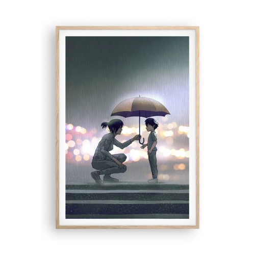 Affiche dans un chêne clair - Poster - Et maintenant, tout va bien - 70x100 cm