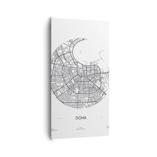 Impression sur toile - Image sur toile - Anatomie de Doha - 65x120 cm