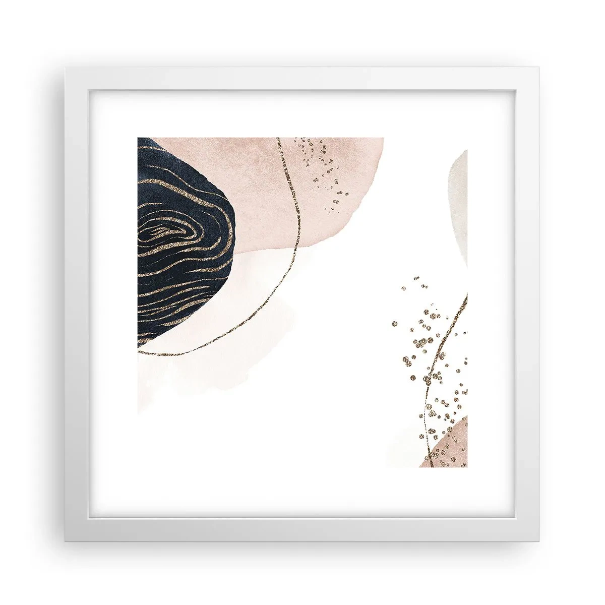 Affiche dans un cadre blanc - Poster - Tout coule - 30x30 cm