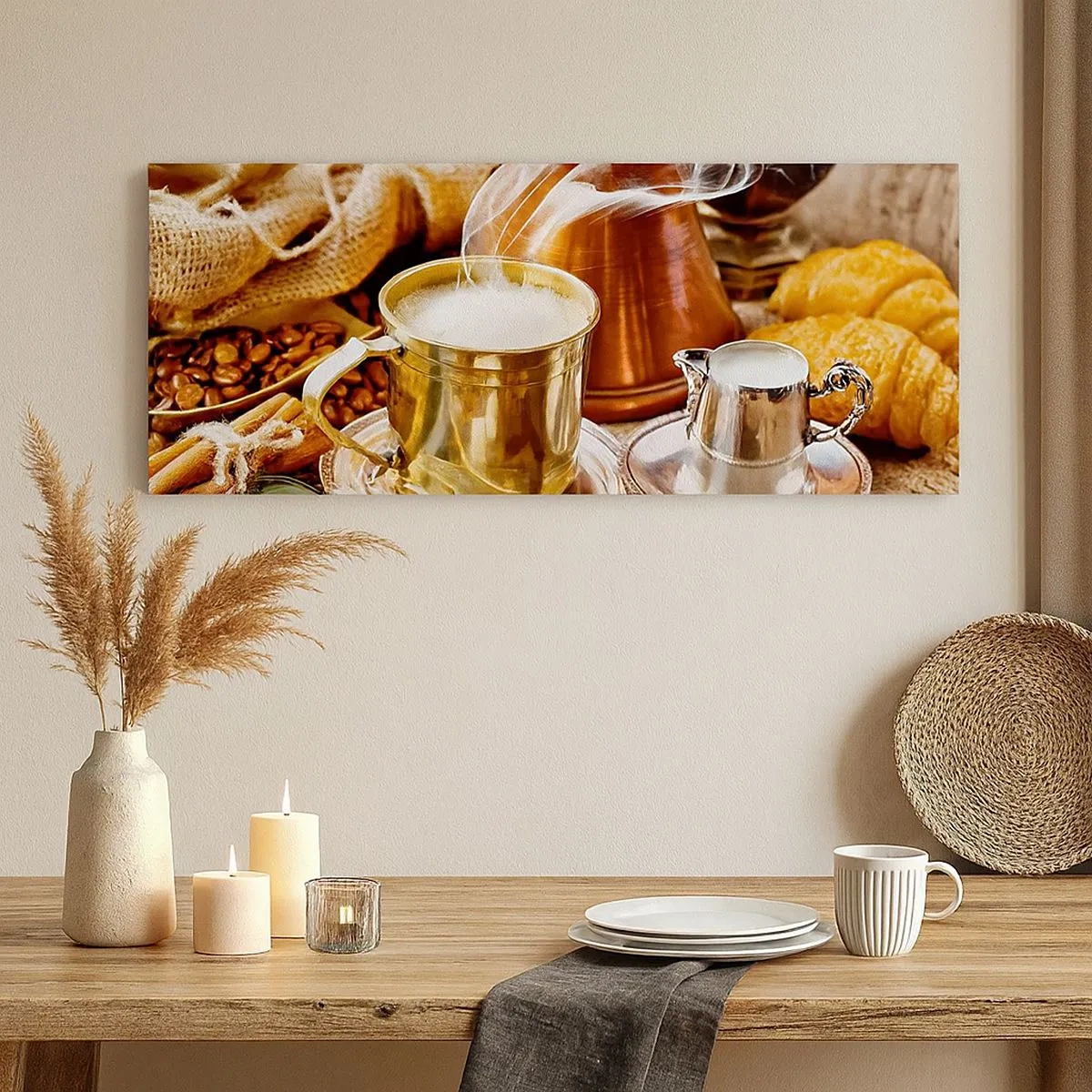 Impression sur toile - Image sur toile - Bonne journée! - 100x40 cm